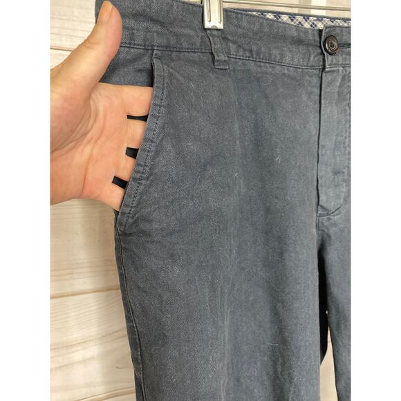 VTG Y2K L.L. Bean Mens Size 34x30 Standard Dark Grey Ankle Length Pants Trousers - Picture 2 of 7